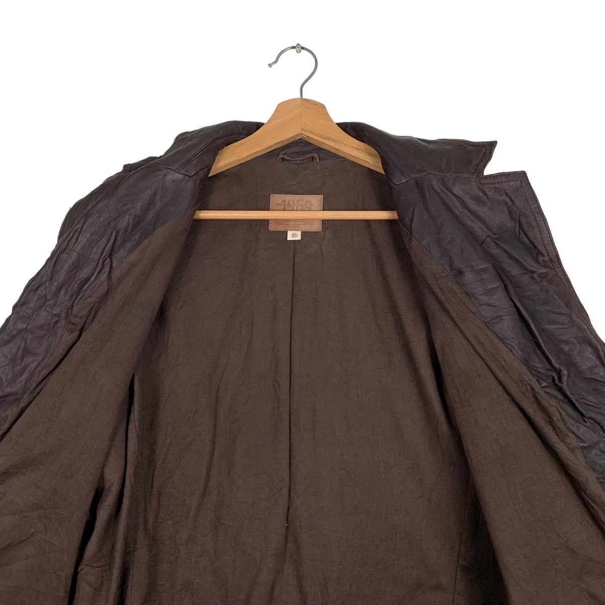 Japanese Brand 1969 AUTHENTIC DENIM Spring 03 Cow Leather Jacket #0366-C17 Size US XL / EU 56 / 4 - 12 Thumbnail
