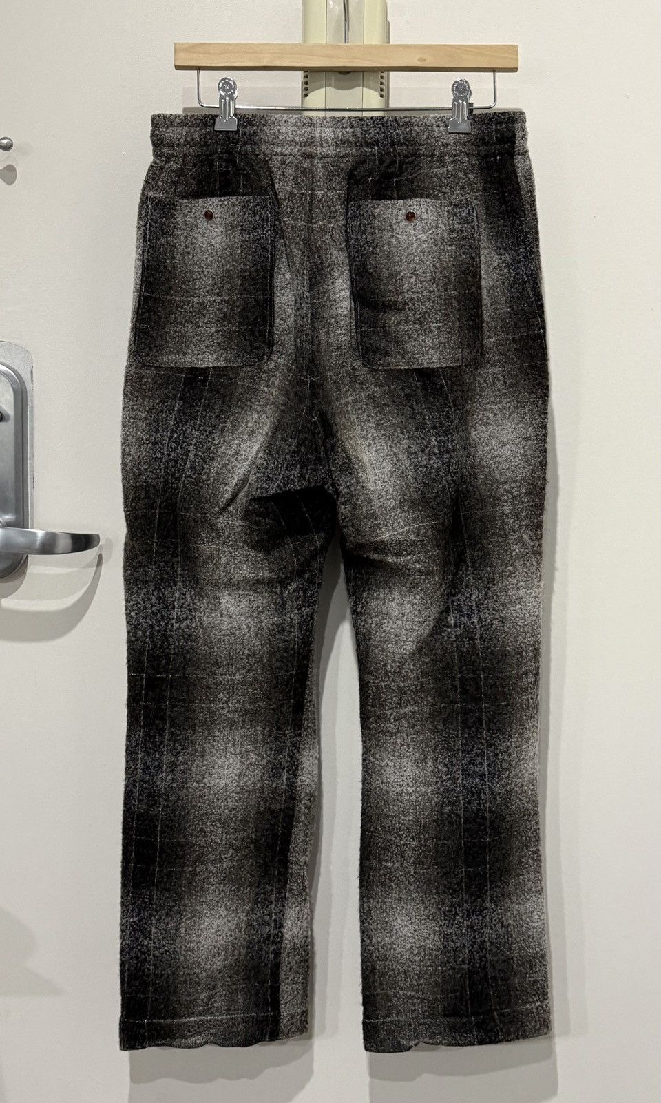 Needles Needles Embellished Checked Wool-Blend Flannel Trousers [M] Size US 30 / EU 46 - 9 Thumbnail