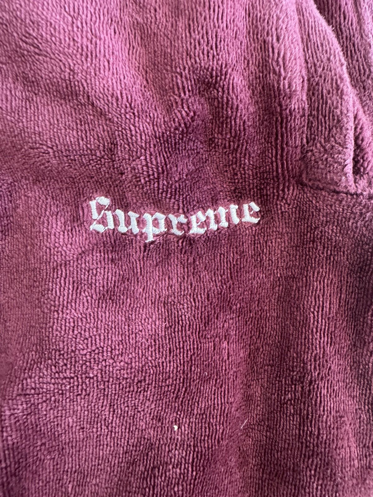 Supreme Supreme Burgundy fleece sweatpants Size US 32 / EU 48 - 3 Thumbnail