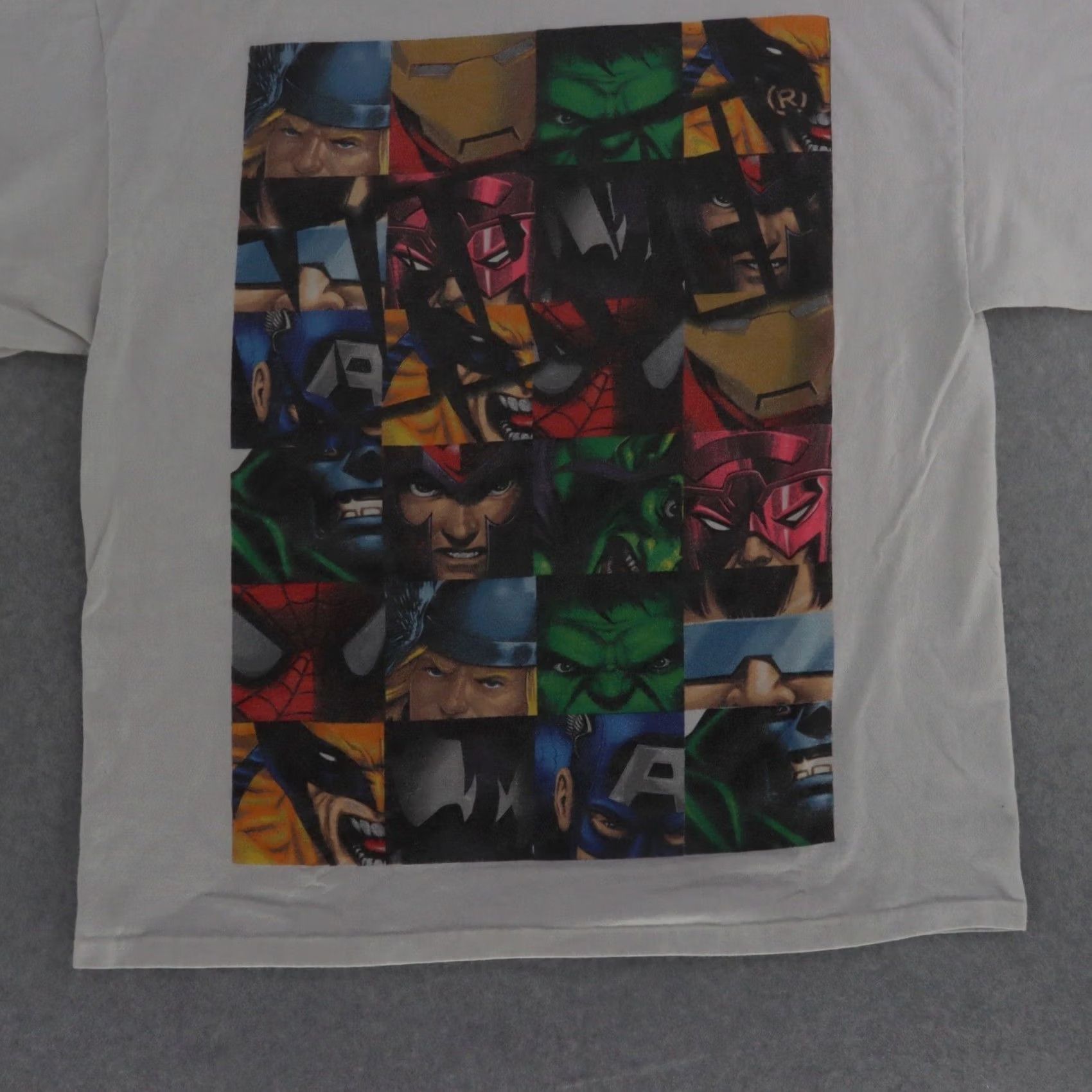 Vintage Marvel Mad Engine White TShirt Heroes FULL CAST Mens XL Gallactus Doom Shirt Shirt Mens XL White Marvel Mad Engine Size US XL / EU 56 / 4 - 5 Thumbnail