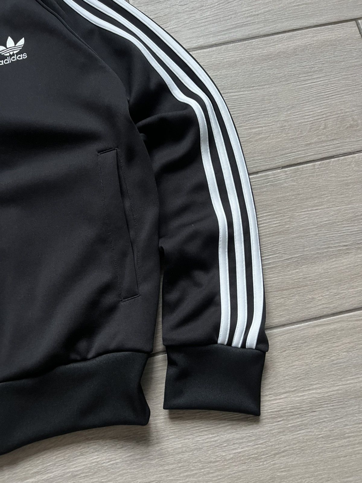 Adidas Vintage Adidas Track Jacket Sriped Y2K Black White Size US XS / EU 42 / 0 - 8 Thumbnail