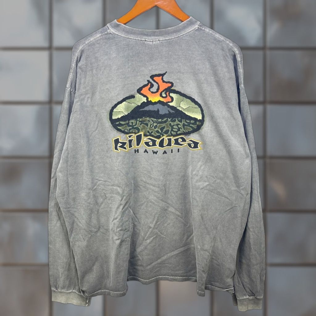 Vintage VINTAGE Hawaii Volcano Surf Sun Faded Long Sleeve Shirt 2XL Size US XXL / EU 58 / 5 - 1 Thumbnail