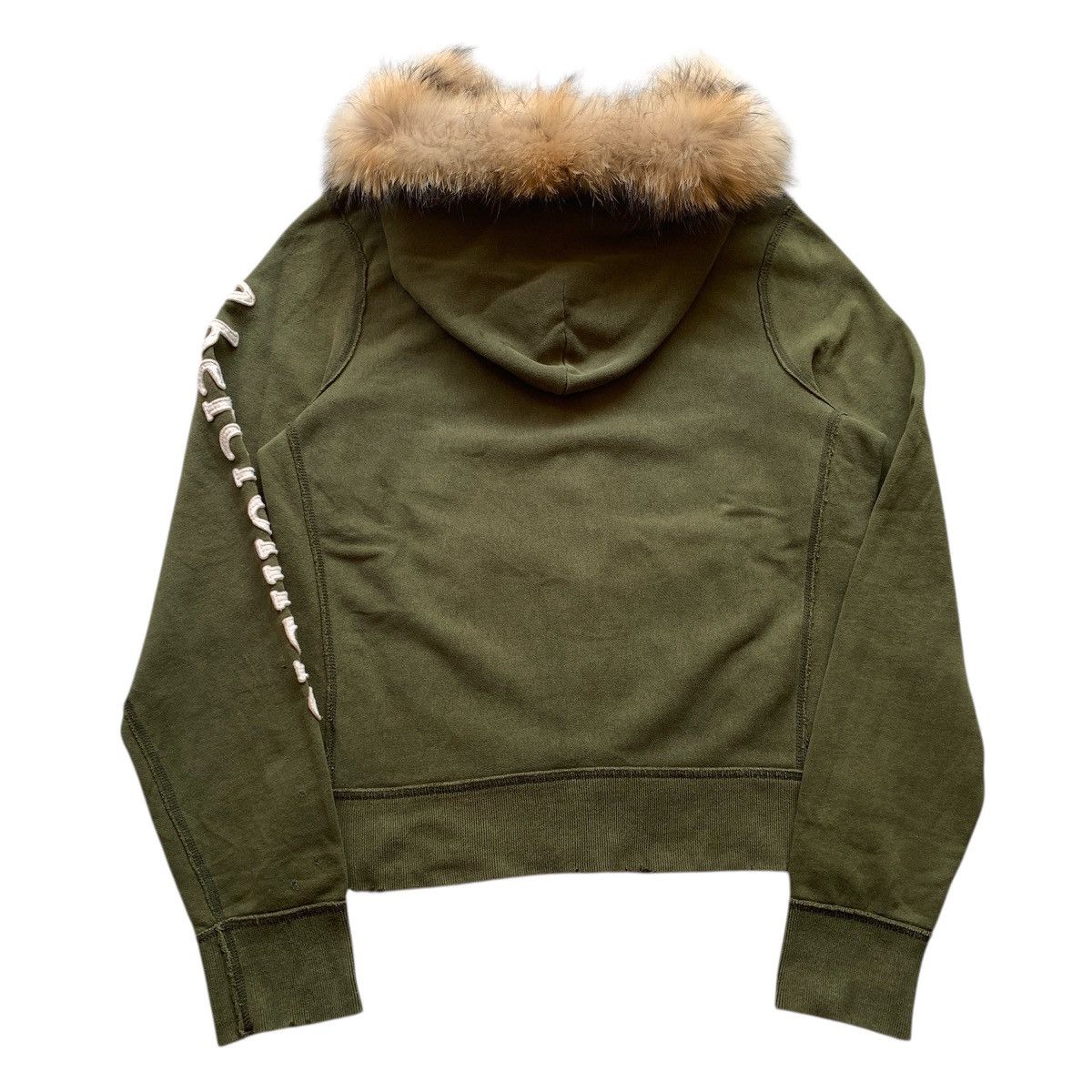 Abercrombie & Fitch Distressed Abercrombie Fitch Fur Ifsix LGB Zip Hoodie Size US XL / EU 56 / 4 - 12 Thumbnail