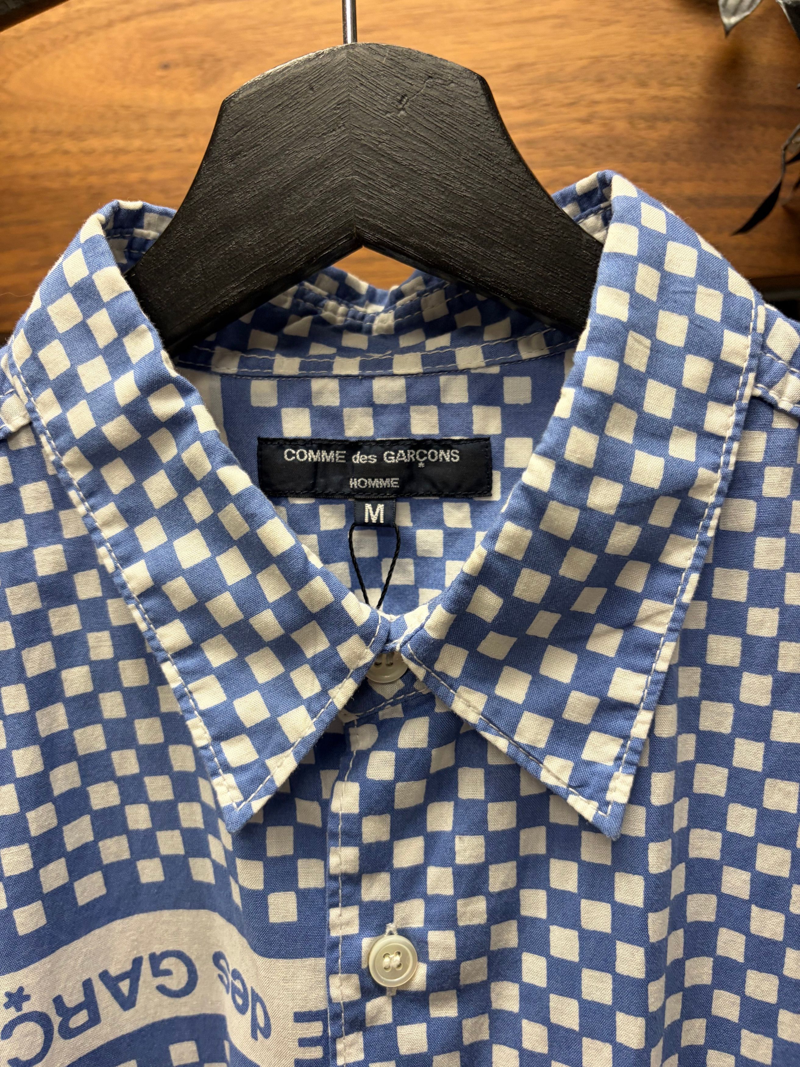 Comme des Garcons SS2003 Comme Des Garçons Homme ‘Checkerboard’ Short Sleeve Shirt Size US M / EU 48-50 / 2 - 3 Thumbnail
