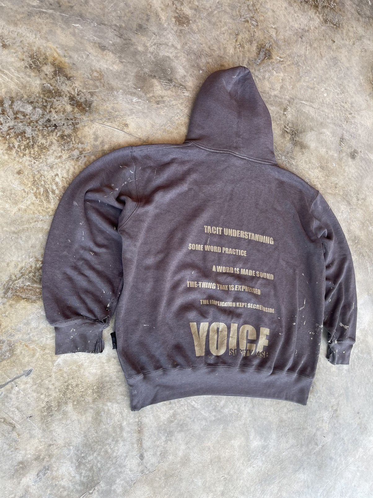 Vintage Vintage Neuterplevo Thrashed Paint Hoodie Size US L / EU 52-54 / 3 - 4 Thumbnail