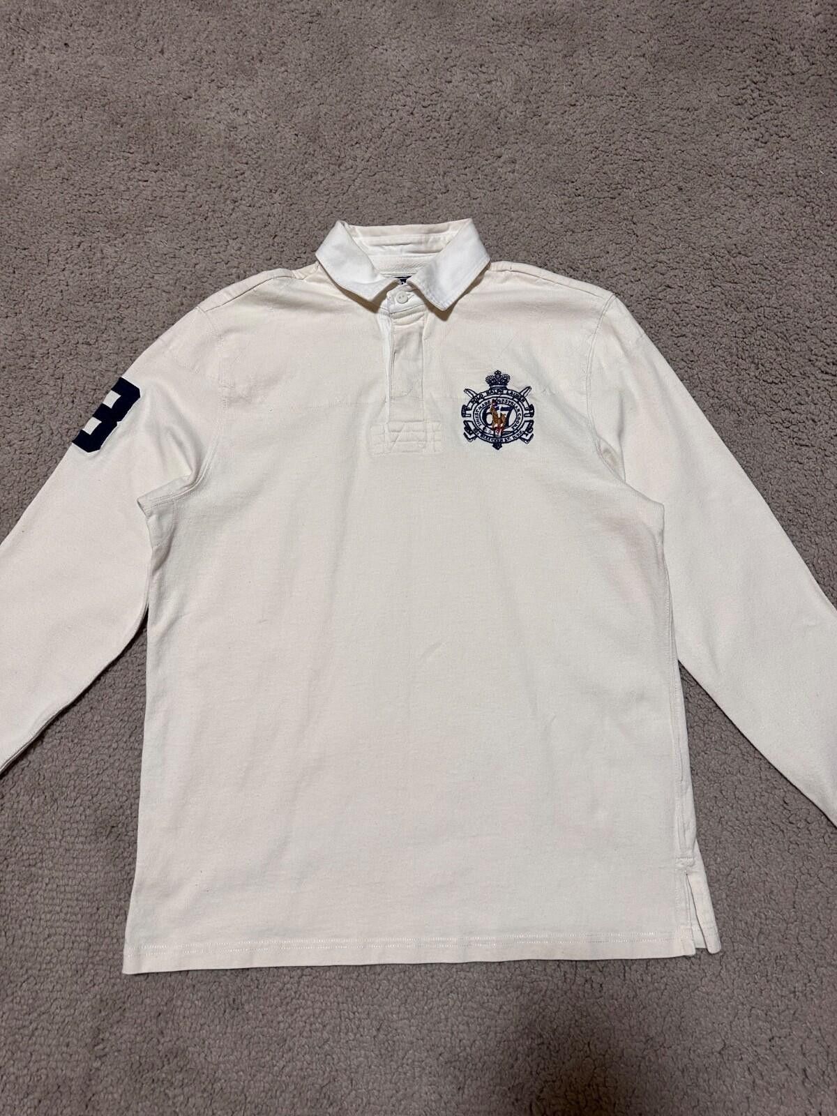 Polo Ralph Lauren VTG Polo Ralph Lauren Quilted Rugby Shirt Men Crest Logo Size US M / EU 48-50 / 2 - 3 Thumbnail