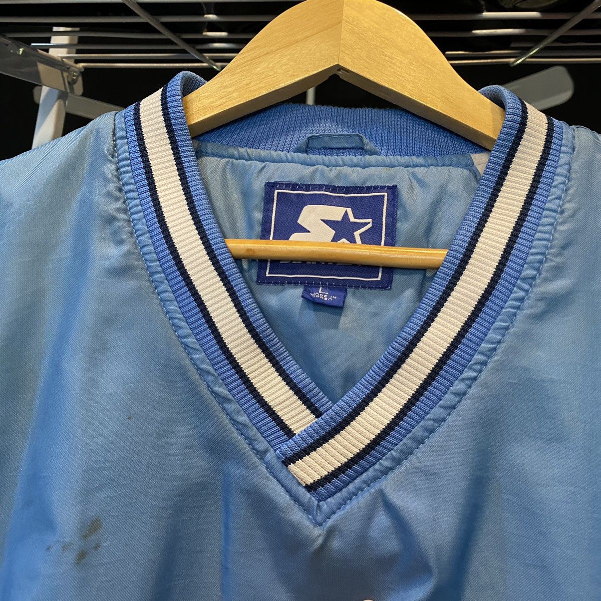 Starter × Vintage Vintage North Carolina Tarheels Starter Windbreaker Distress Size US L / EU 52-54 / 3 - 14 Thumbnail