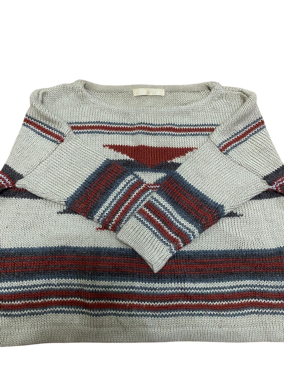 Japanese Brand × Native Vintage japanase brand navajo knit croptop Size L / US 10 / IT 46 - 2 Thumbnail