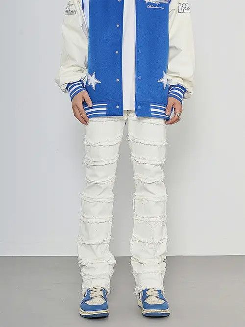 VIBE ripped damaged flared stack jeans Size US 30 / EU 46 - 8 Thumbnail
