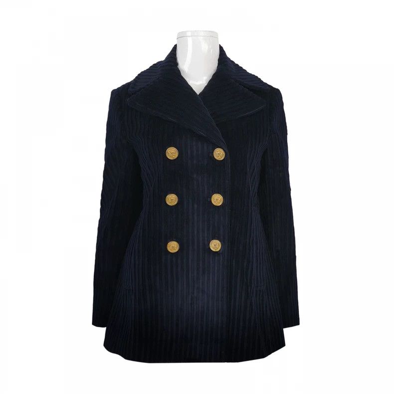Valentino Valentino Cotton double-breasted lapel jacket Size M / US 6-8 / IT 42-44 - 1 Thumbnail
