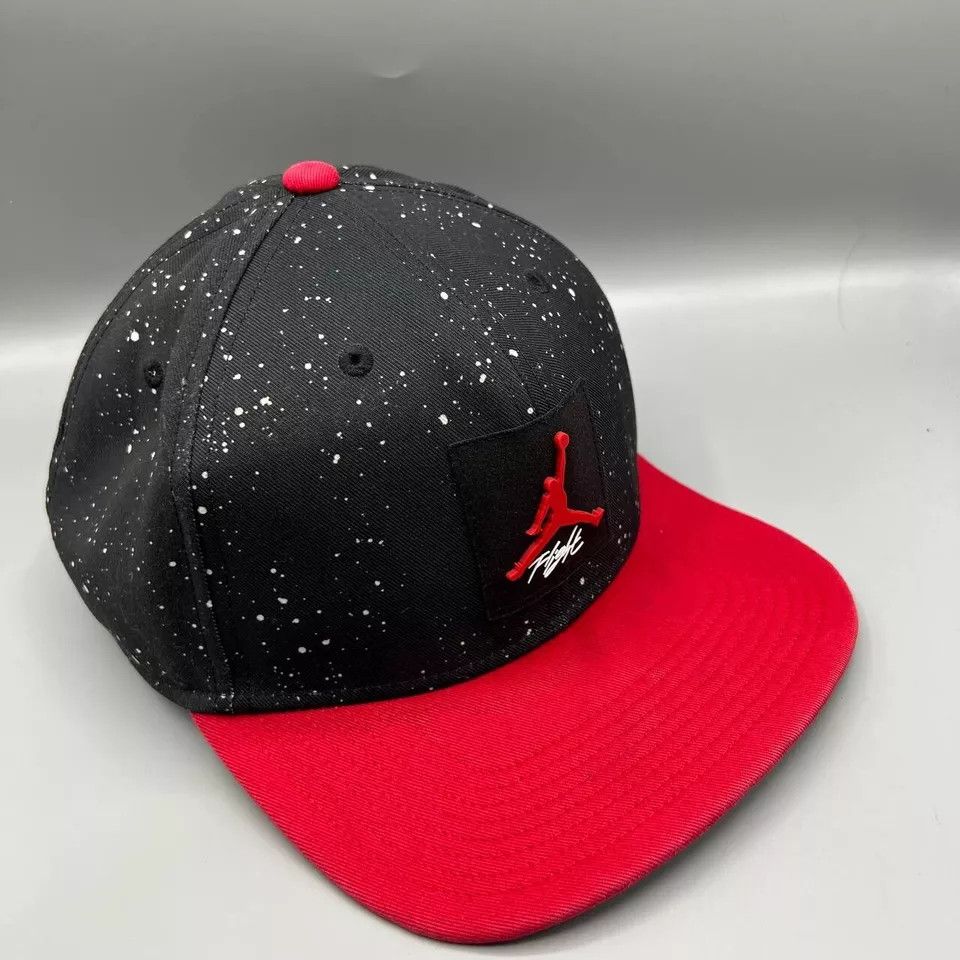 Jordan Brand Air Jordan Flight Hat Men Speckled Print Jumpman Snap Back Size ONE SIZE - 3 Thumbnail