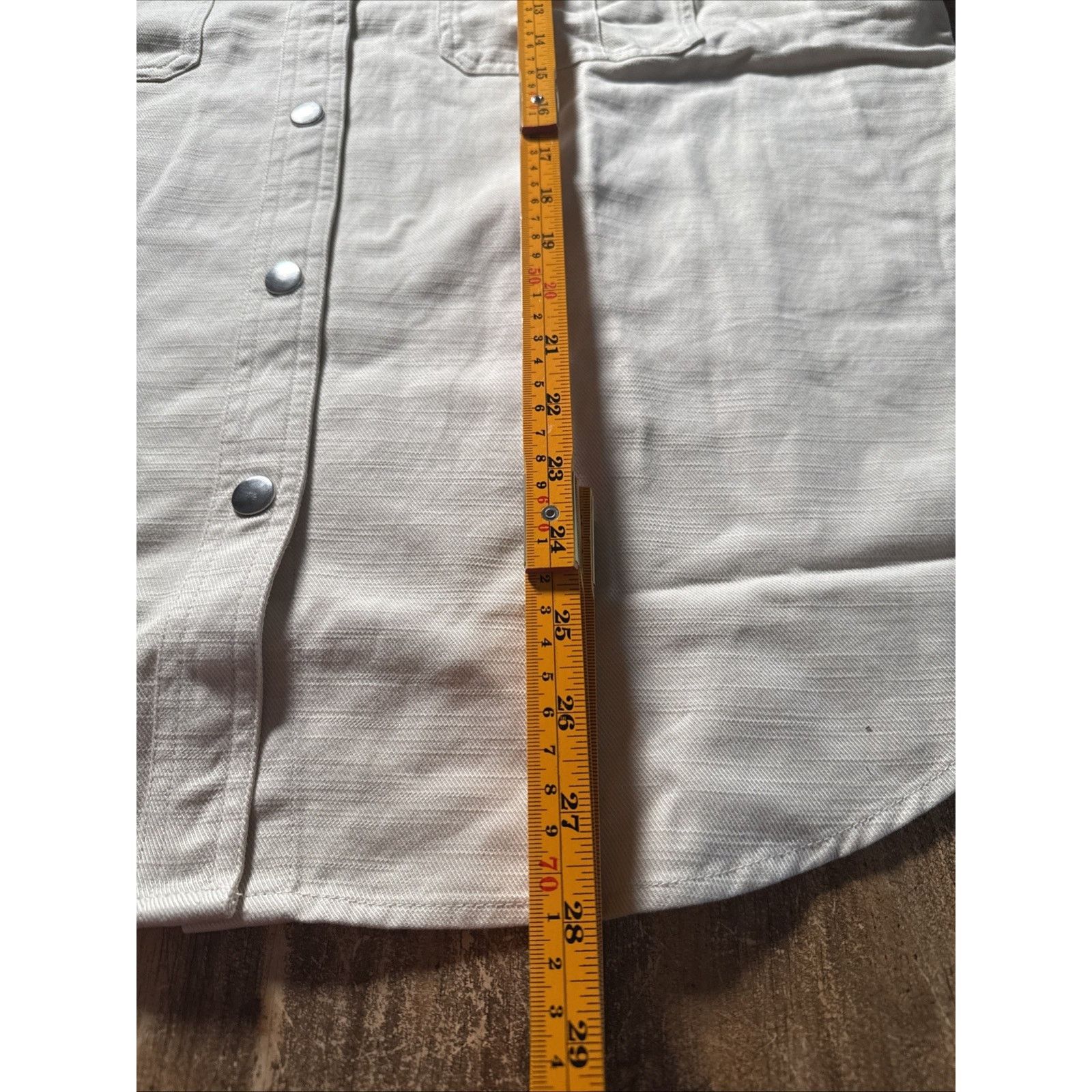 Rails Rails Fern Snap Shirt in Bone Long Sleeve Pocket Detail XL Size XL / US 12-14 / IT 48-50 - 8 Thumbnail