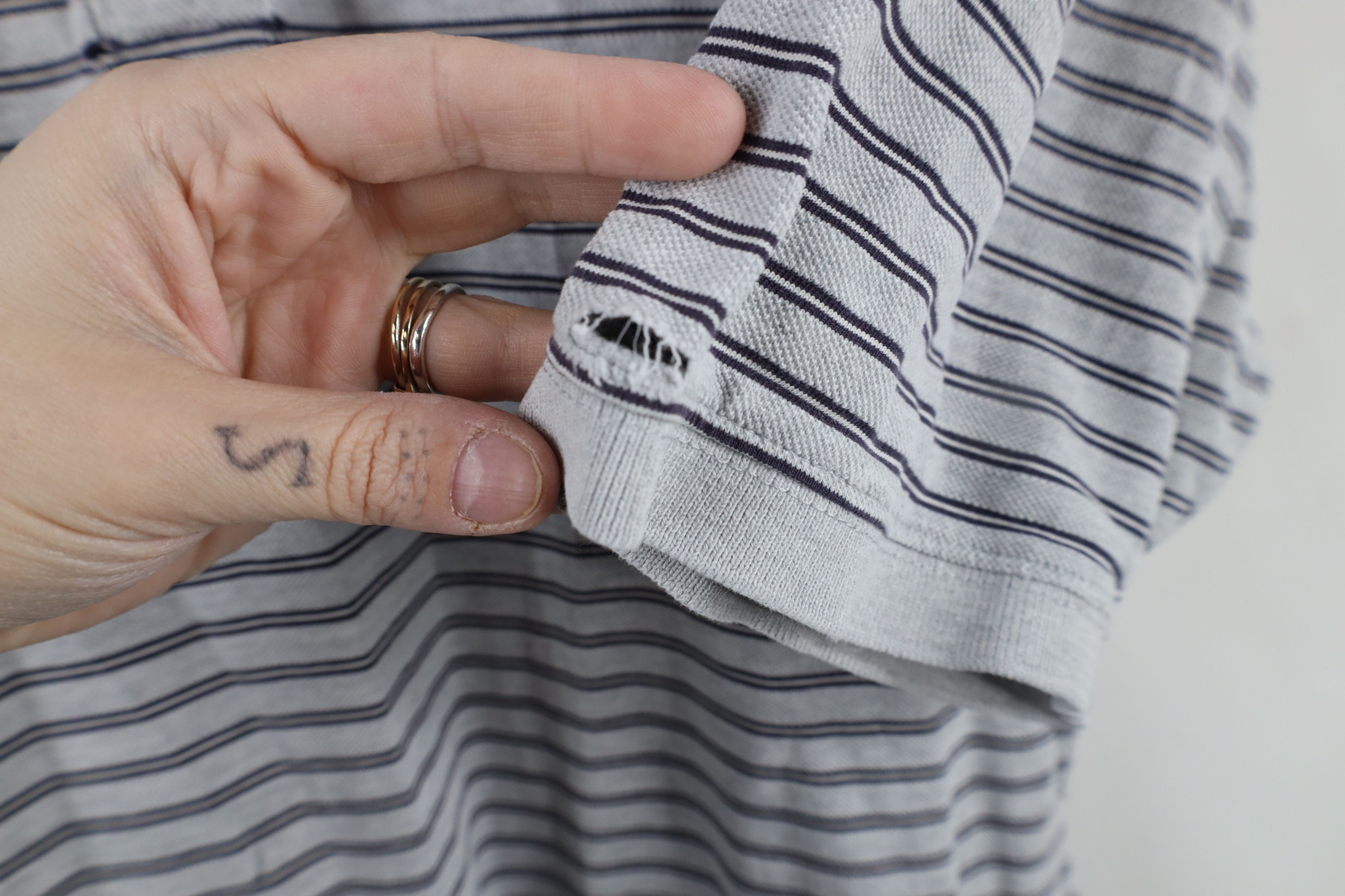 Eddie Bauer × Vintage Vintage 90s Eddie Bauer Striped Collared Golf Polo Shirt Size US L / EU 52-54 / 3 - 7 Thumbnail