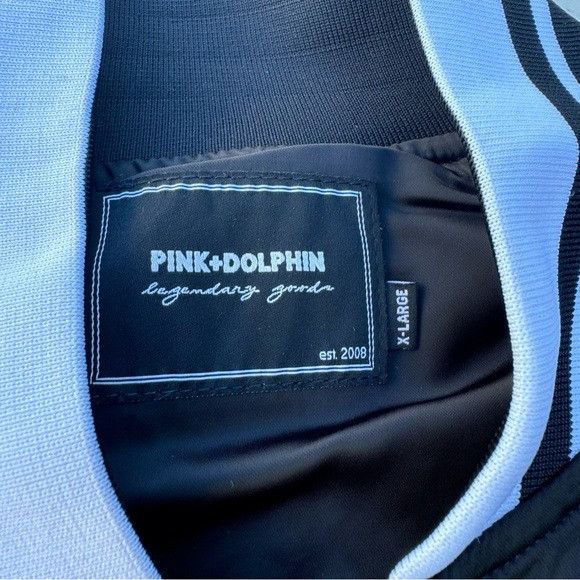 Designer × Pink Dolphin NWT PINK DOLPHIN POSITIVITY TAKES FLIGHT BLACK JACKET SZ XL Size US XL / EU 56 / 4 - 4 Thumbnail