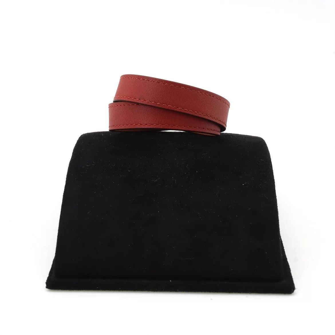 Hermes HERMES Mini Kelly Box Double Ring Bracelet Venezia Red Size ONE SIZE - 7 Thumbnail