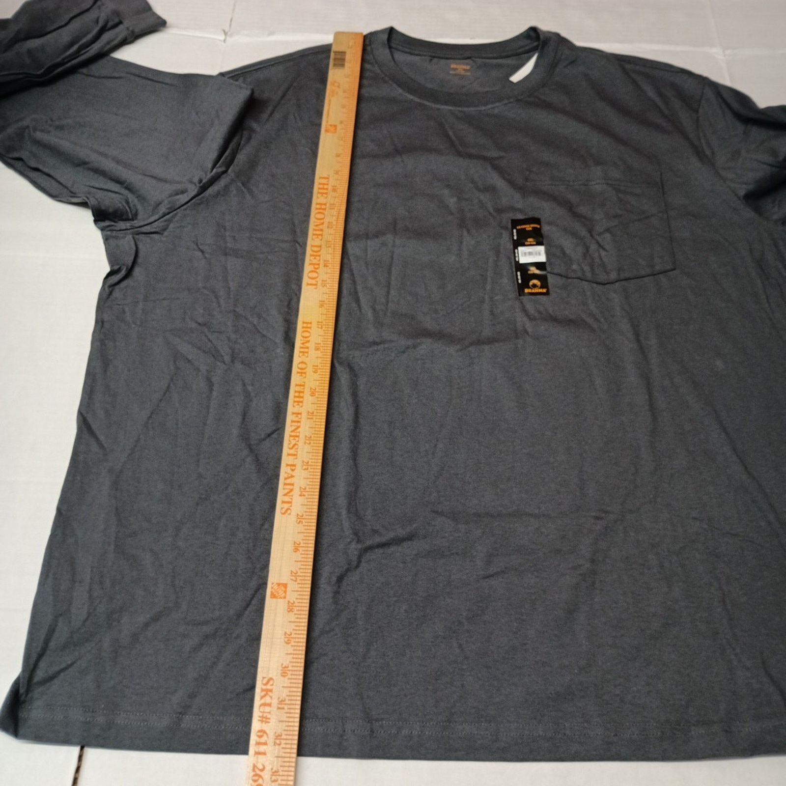 Other 2 Brahma Long Sleeve Work T-Shirt 4XL 58-60 Gray Pocket Tee Size US XXL / EU 58 / 5 - 7 Thumbnail