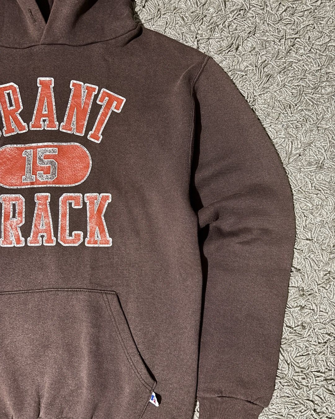 Russell Athletic 1980’s Russell Athletic “Grant Track” Brown Hoodie Size US M / EU 48-50 / 2 - 2 Thumbnail