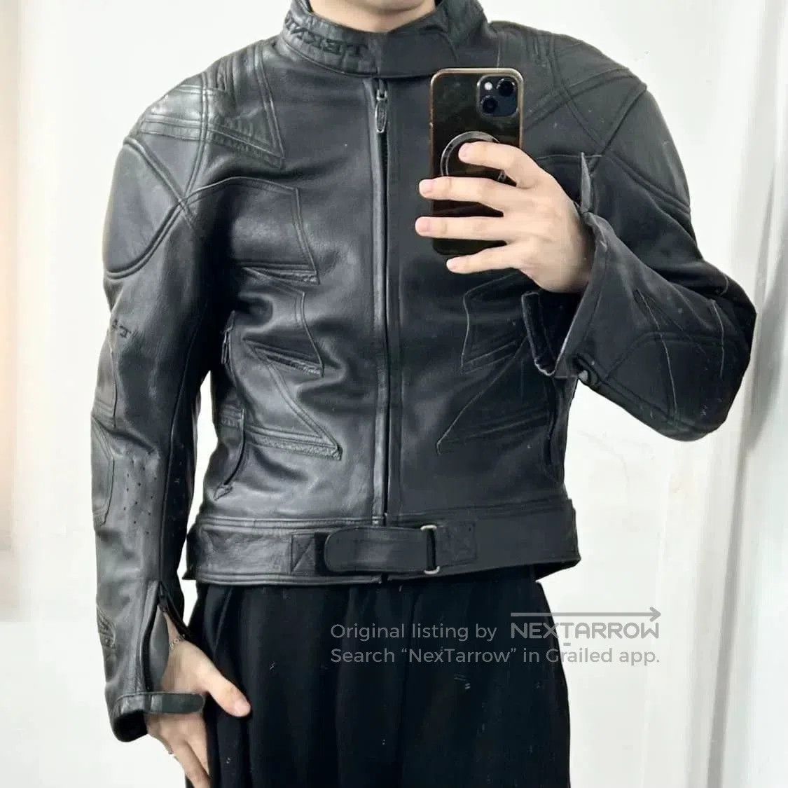 Vintage Vintage Armor Functional Leather Jacket. Size US L / EU 52-54 / 3 - 4 Thumbnail