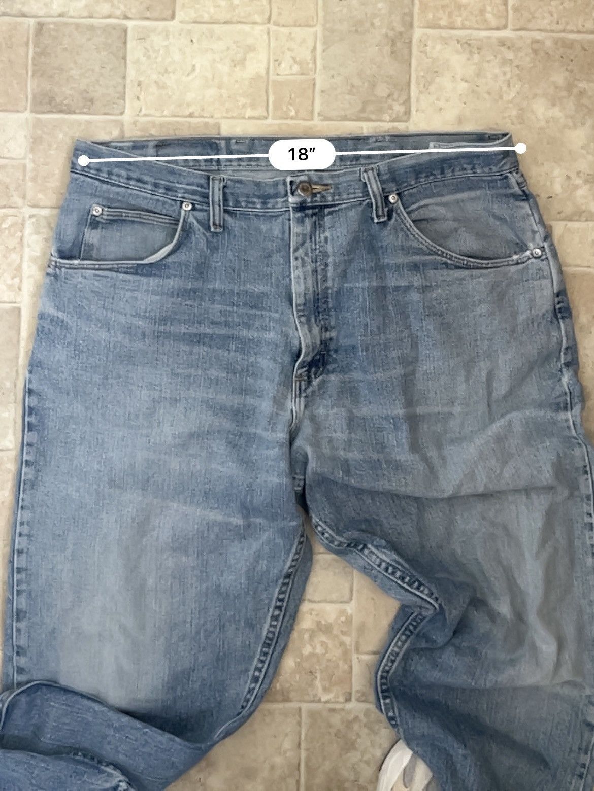Wrangler Wrangler Men’s Blue Denim Jeans Size 36x32 Size US 36 / EU 52 - 9 Thumbnail