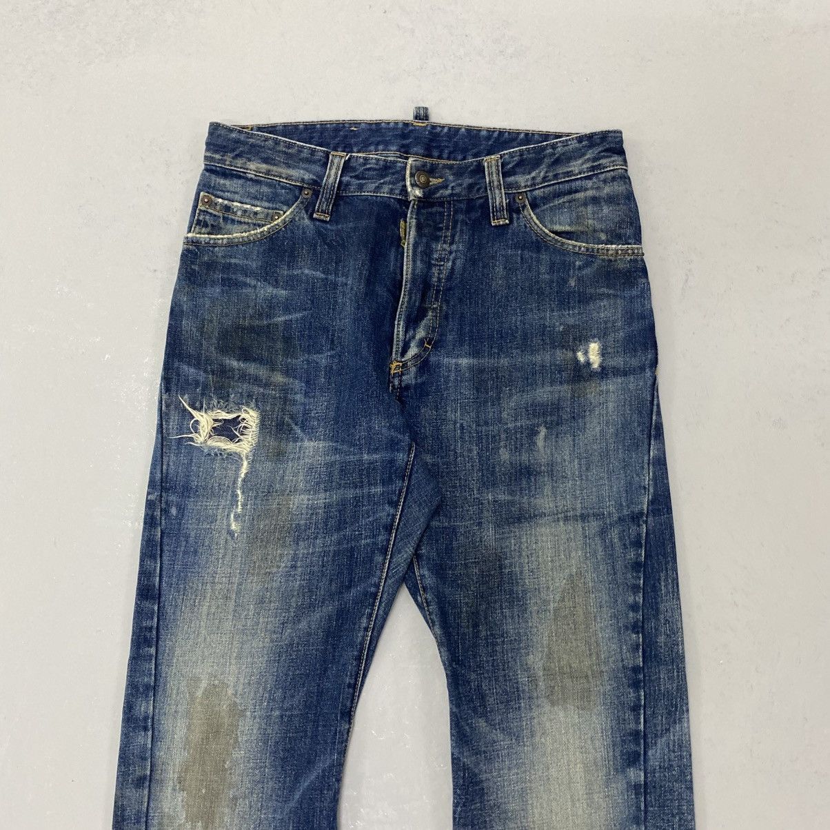 Dsquared2 Dsquared2 Distressed Jeans Size US 31 - 5 Thumbnail