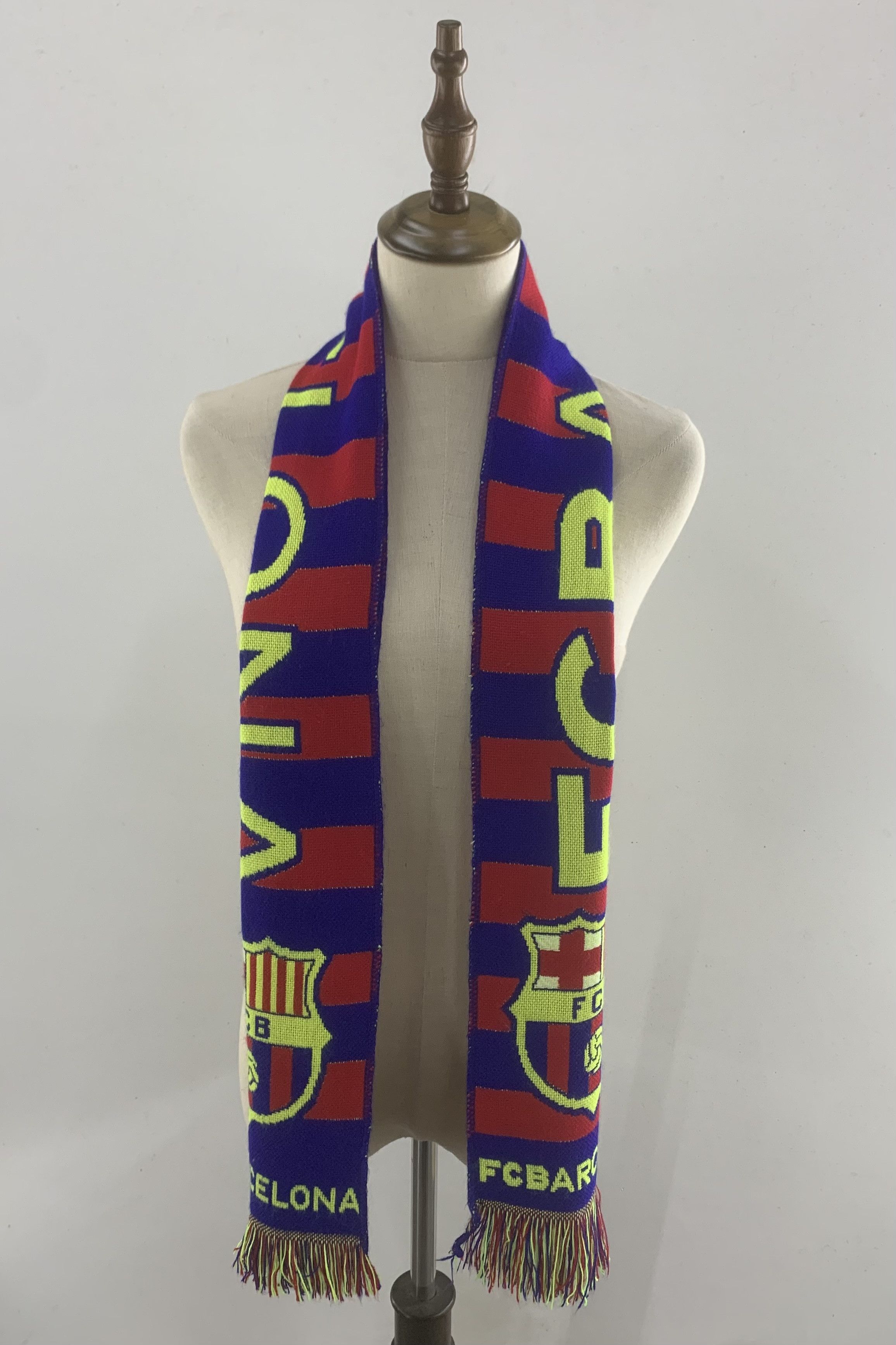 VINTAGE Echarpe BARCELONA Barça bufanda scarf año 70