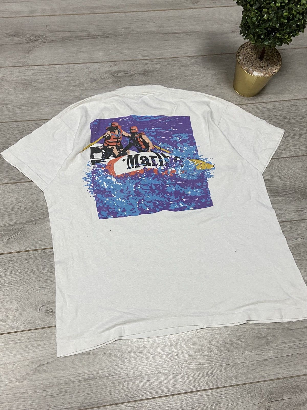 Marlboro Fruit of The loom 1990 Marlboro big print vintage t-shirt Size US XL / EU 56 / 4 - 11 Thumbnail