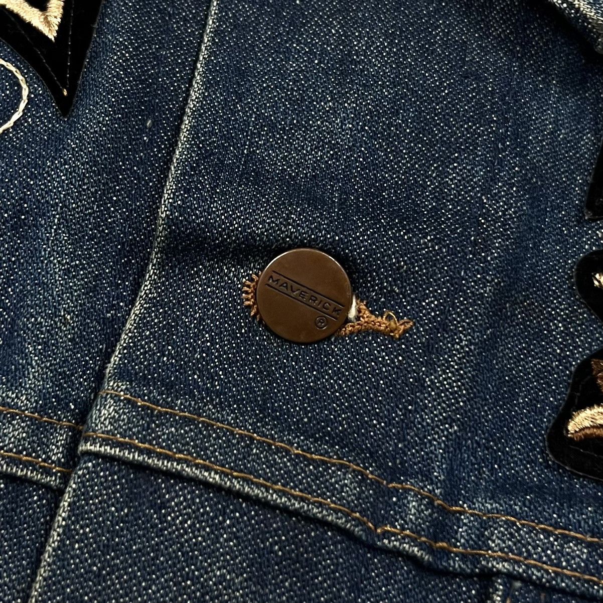 Vintage Vintage Maverick Blue Bell Patched Denim Vest Made In USA Size US M / EU 48-50 / 2 - 17 Thumbnail