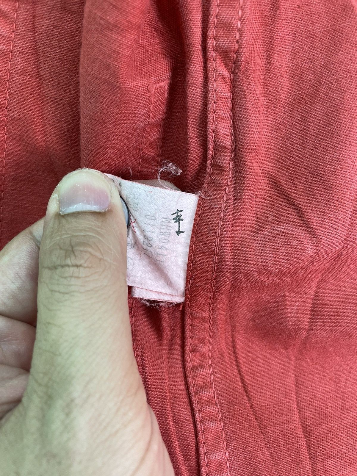 Margaret Howell × Vintage Vtg 90s Margaret Howell workwear red cotton jacket Size M / US 6-8 / IT 42-44 - 6 Thumbnail