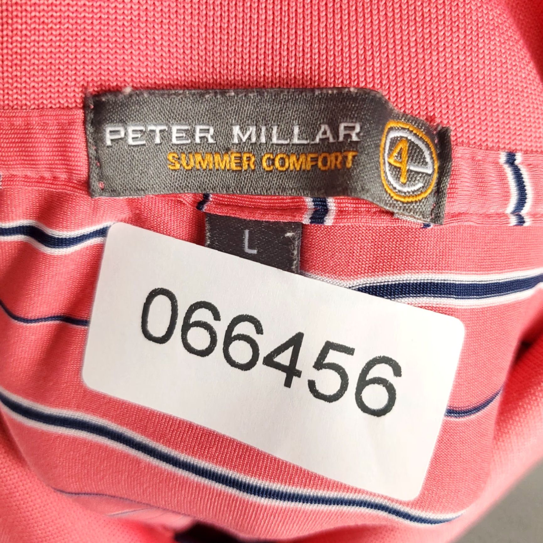 Peter Millar Peter Millar Polo Shirt Mens Large Pink Stripe Summer Comfort Golf Short Sleeve Polo Shirt Mens Large Pink Stripe Summer Comfort Golf Short Sleeve Size US L / EU 52-54 / 3 - 7 Thumbnail