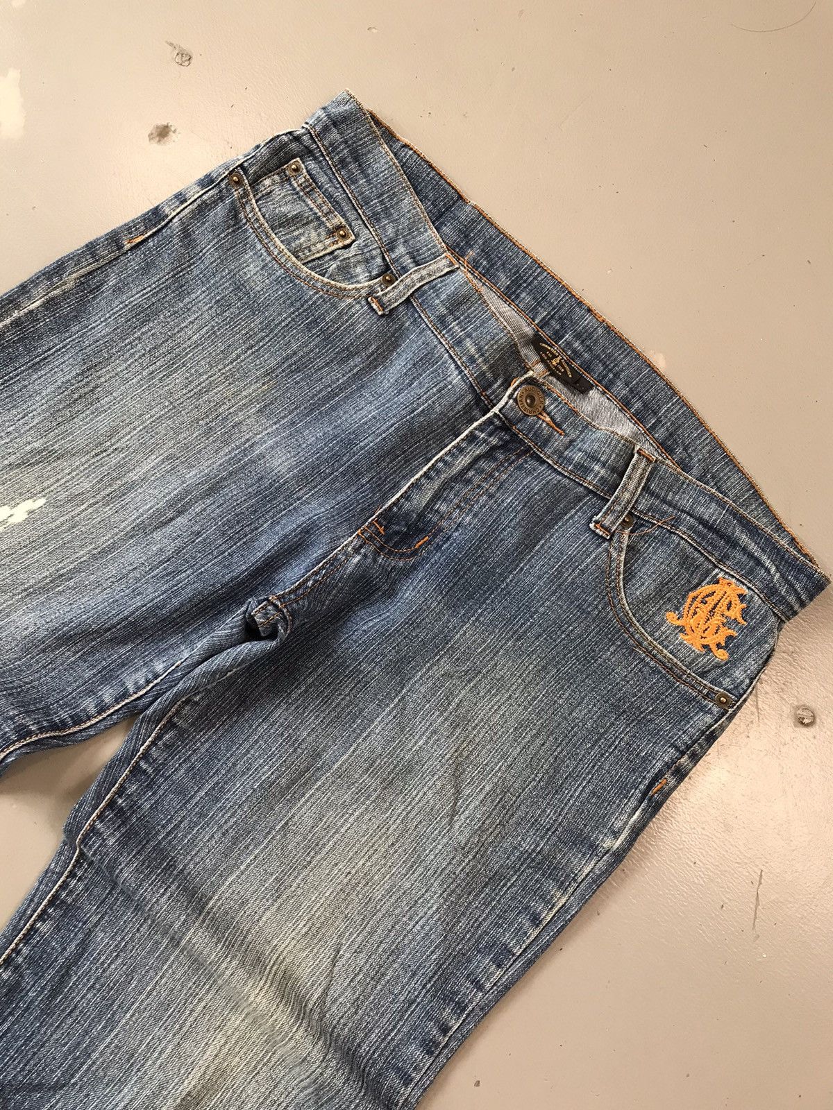 Christian Audigier × Ed Hardy × Vintage Rare vintage Christian Audigier embroidered denim Size US 37 - 6 Thumbnail