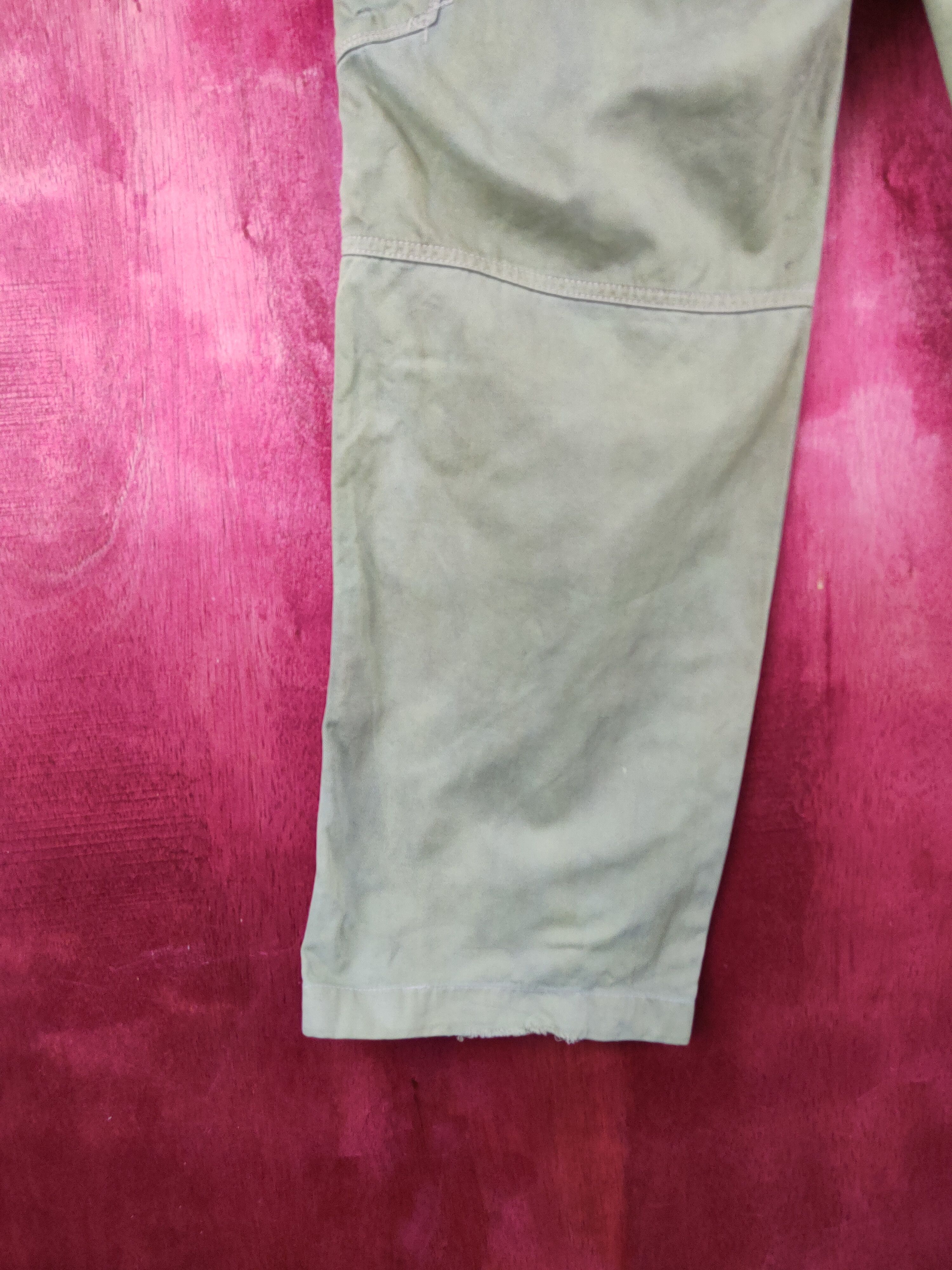 Japanese Brand Evenriver Green Faded Multipocket Cargo Pants #S2121 Size US 34 / EU 50 - 9 Thumbnail
