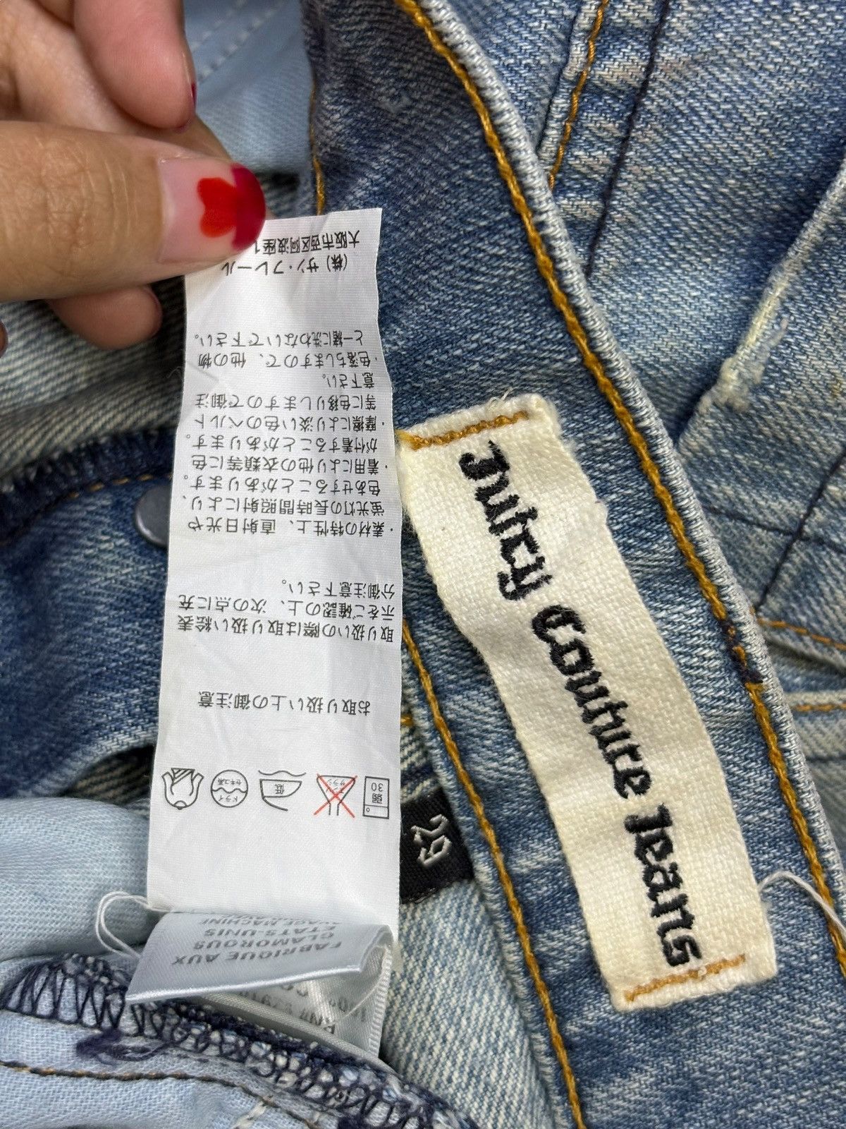 Japanese Brand Vintage Japanese Brand Blue Wash Distressed Flare Jeans Size US 30 / EU 46 - 10 Thumbnail