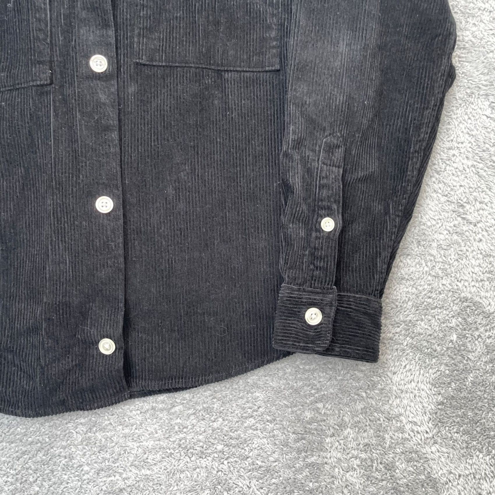 Gap Gap Jacket Womens Small Black Corduroy Coat Cotton Button Front Outdoor Workwear Shirt Womens Short Length Black Corduroy Jacket Size S / US 4 / IT 40 - 5 Thumbnail