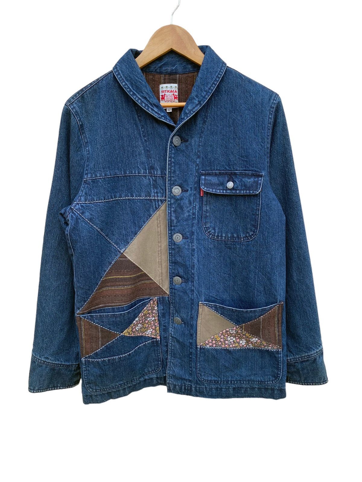 Japanese Brand Vintage titicaca patchwork sashiko boro design jacket Size US L / EU 52-54 / 3 - 1 Thumbnail