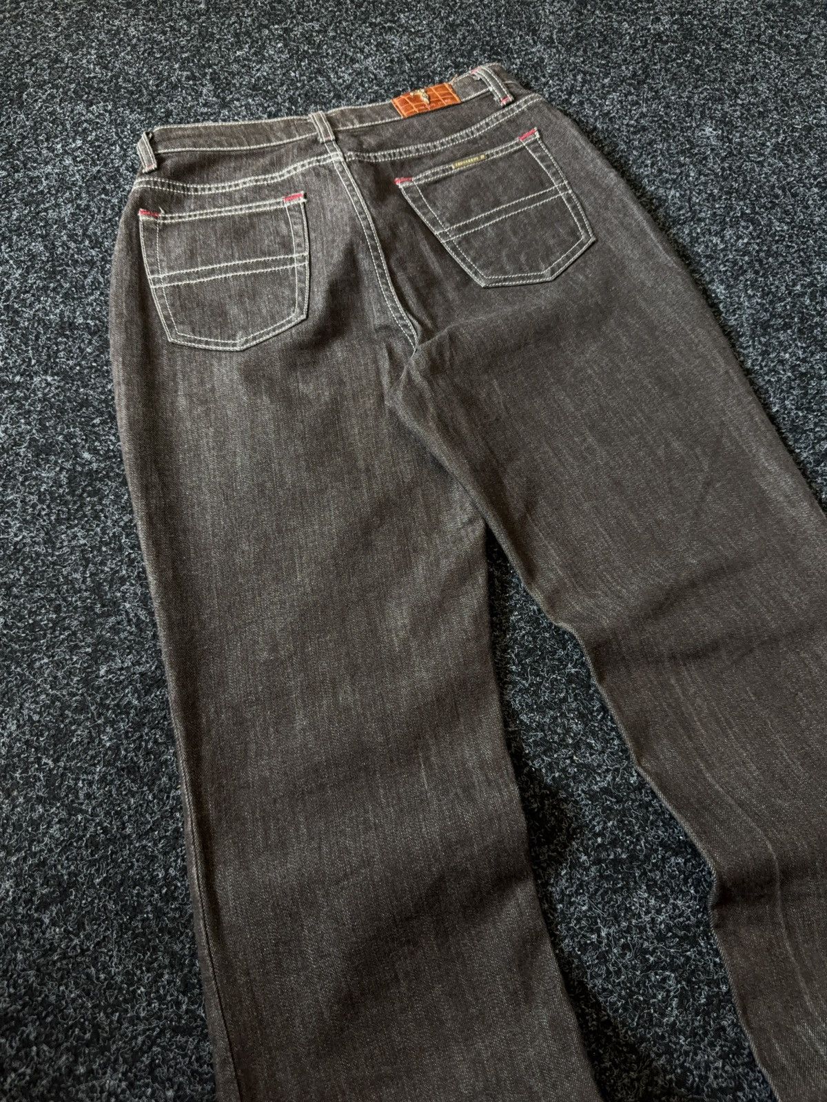 Trussardi Vintage 90s Retro Trussardi Jeans Brown Denim Bootcut Pants Size 27" / US 4 / IT 40 - 12 Thumbnail
