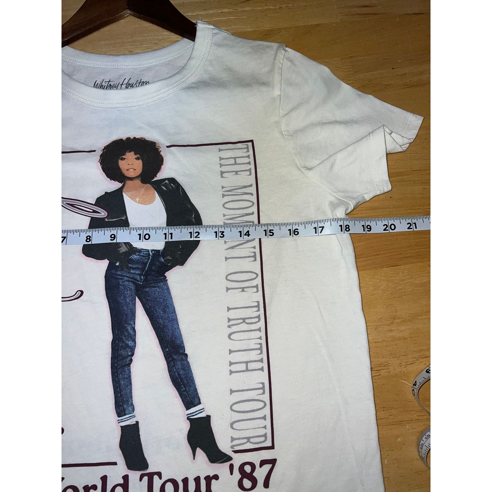 Vintage Whitney Houston Shirt World Tour The Moment Of Truth Concert Size M / US 6-8 / IT 42-44 - 7 Thumbnail