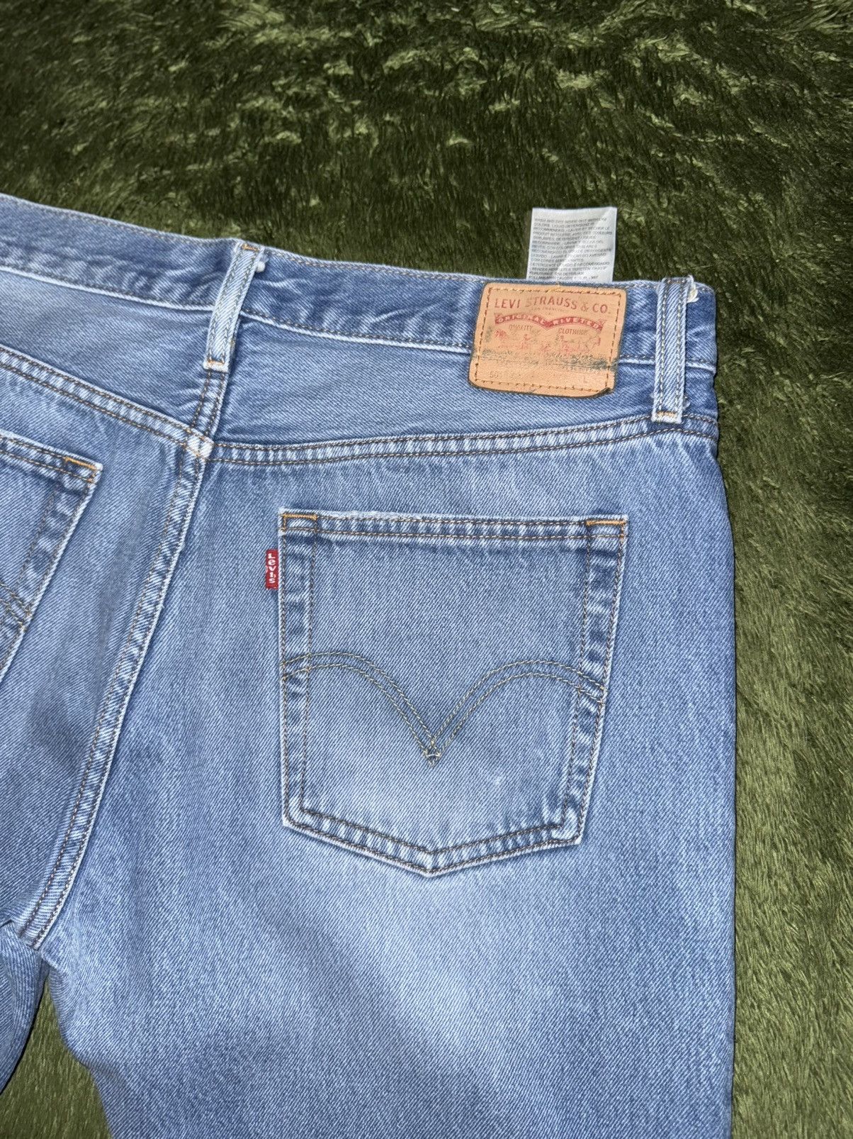 Levi's [W31/L32] Levi’s 501 CT Leather Label Indigo washed Denim Size US 31 - 10 Thumbnail