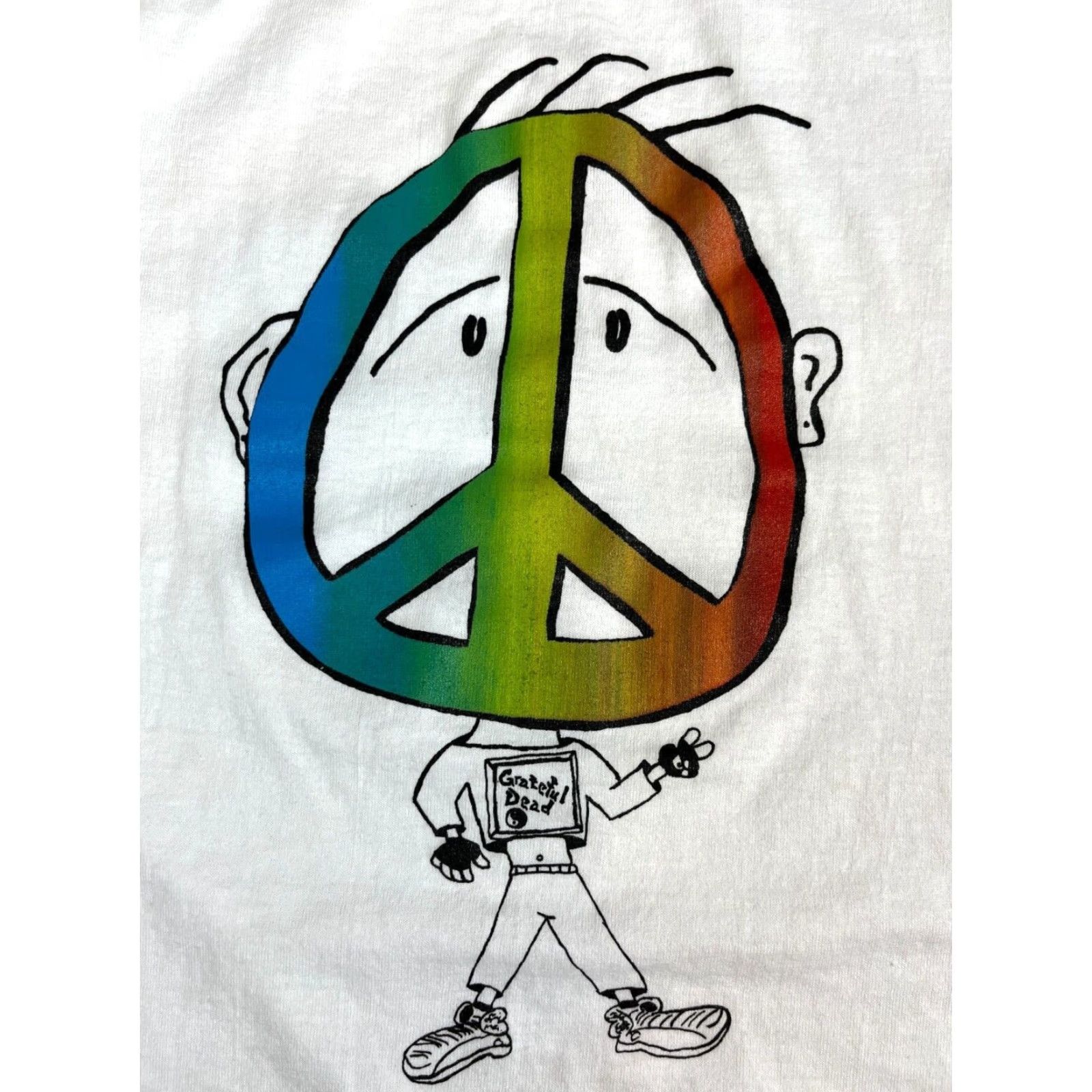 Fruit Of The Loom VINTAGE Grateful Dead T-Shirt Unisex Adults Cotton Poly Blend White XS? (value not provided) Size US L / EU 52-54 / 3 - 3 Thumbnail
