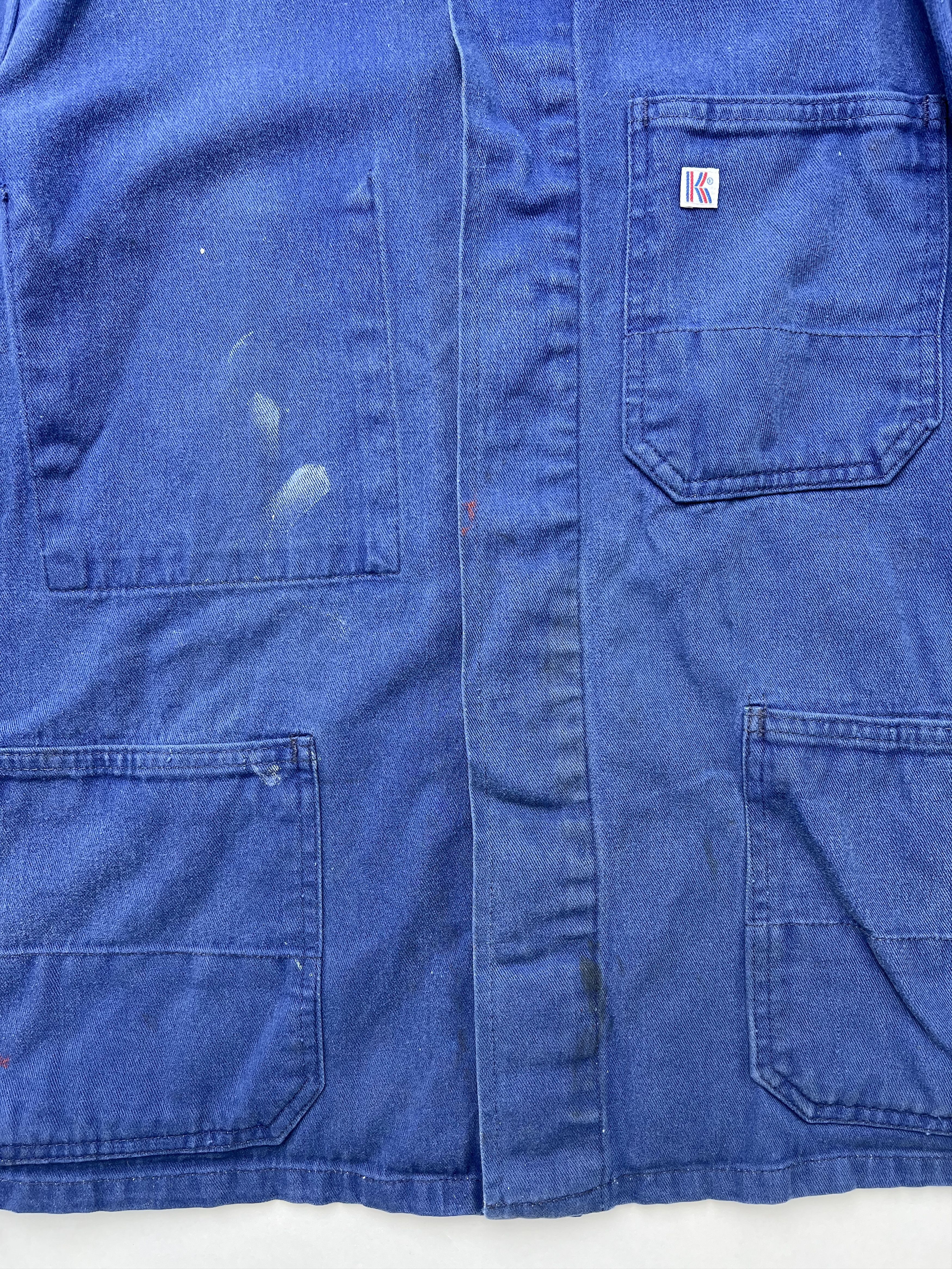 Vintage French Work Chore Jacket Vintage Bleu De Travail Size US M / EU 48-50 / 2 - 6 Thumbnail