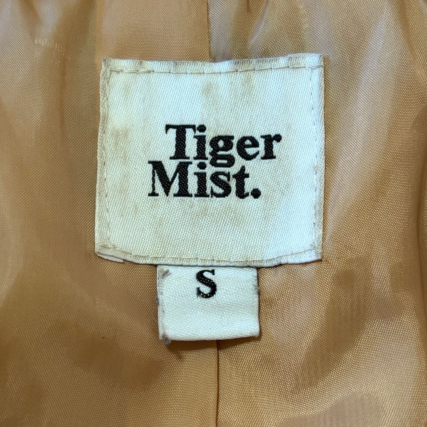 Vintage VINTAGE not applicable; title: Tiger Mist Fawkner Jacket Womens Small Camel Faux Fur Open Front Oversized Coat Size S / US 4 / IT 40 - 3 Thumbnail