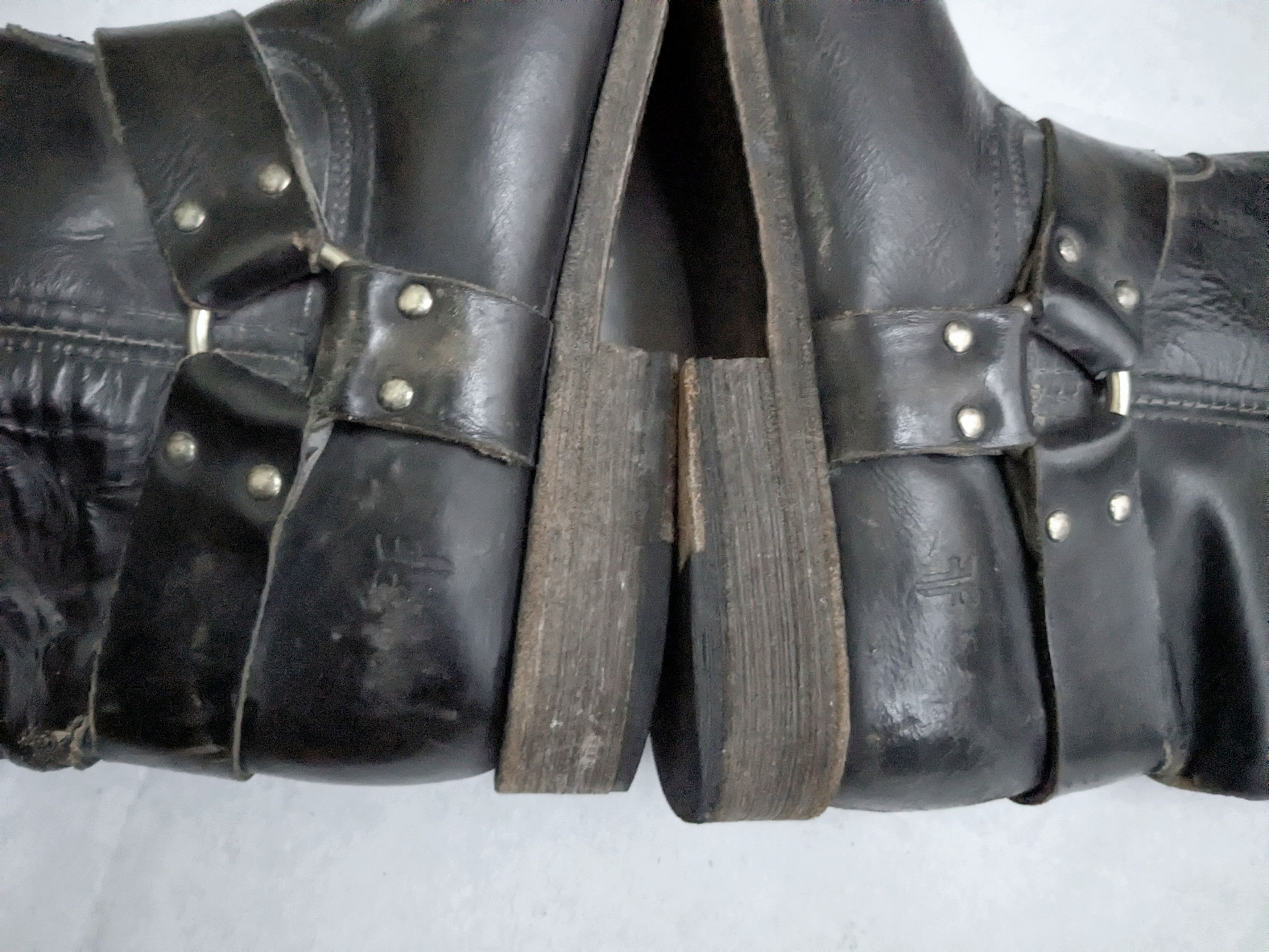 Frye Frye Harness Boots Brown 13 M Leather Buckle Size US 13 / EU 46 - 9 Thumbnail