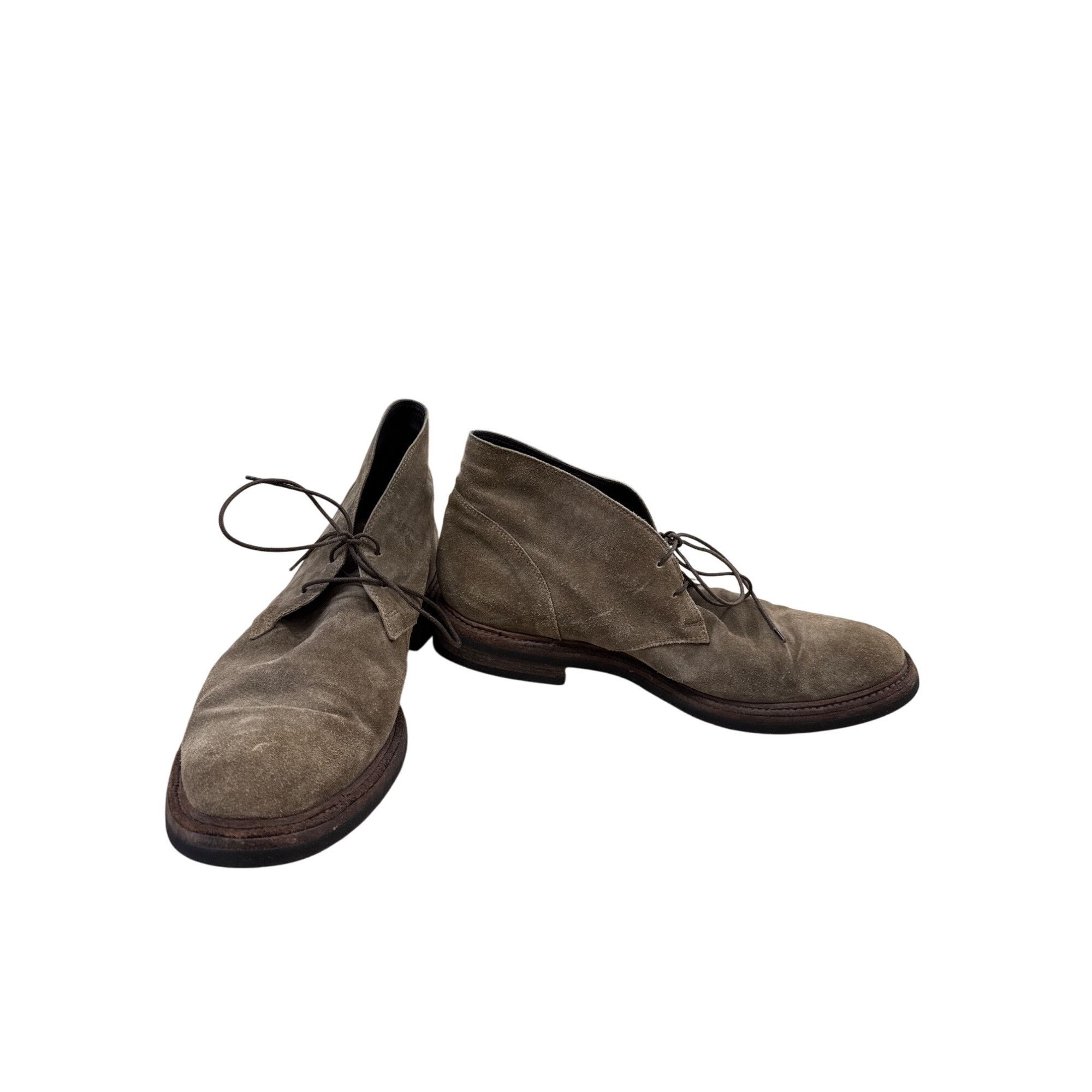 Pantofola d'Oro Pantofola DOro Mens Gray Suede Leather Ankle Boots Size 10.5 Size US 10.5 / EU 43-44 - 1 Thumbnail
