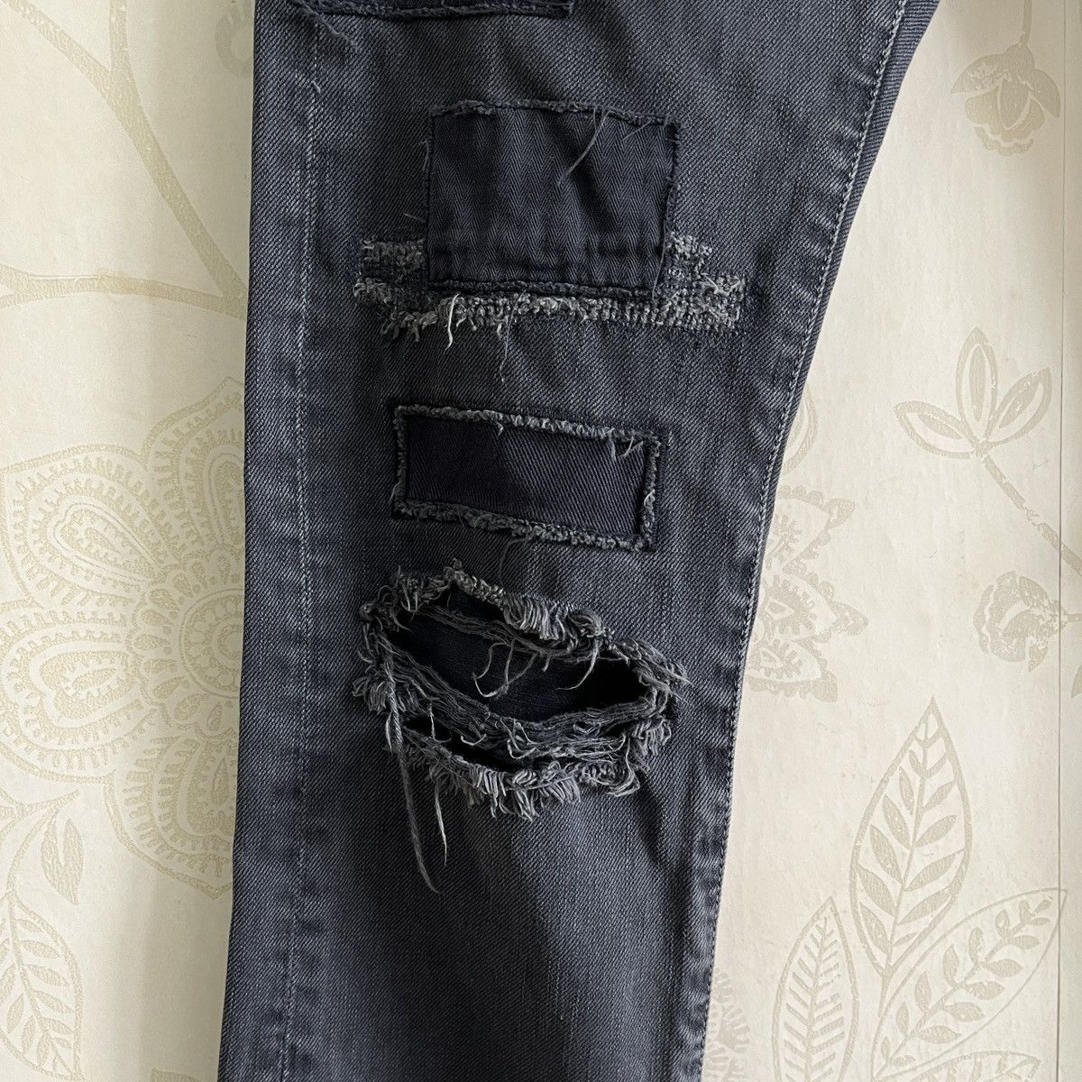 Hysteric Glamour × Tornado Mart × Vintage Hysteric Glamour Patches Kapital Distressed Denim Size US 30 / EU 46 - 9 Thumbnail