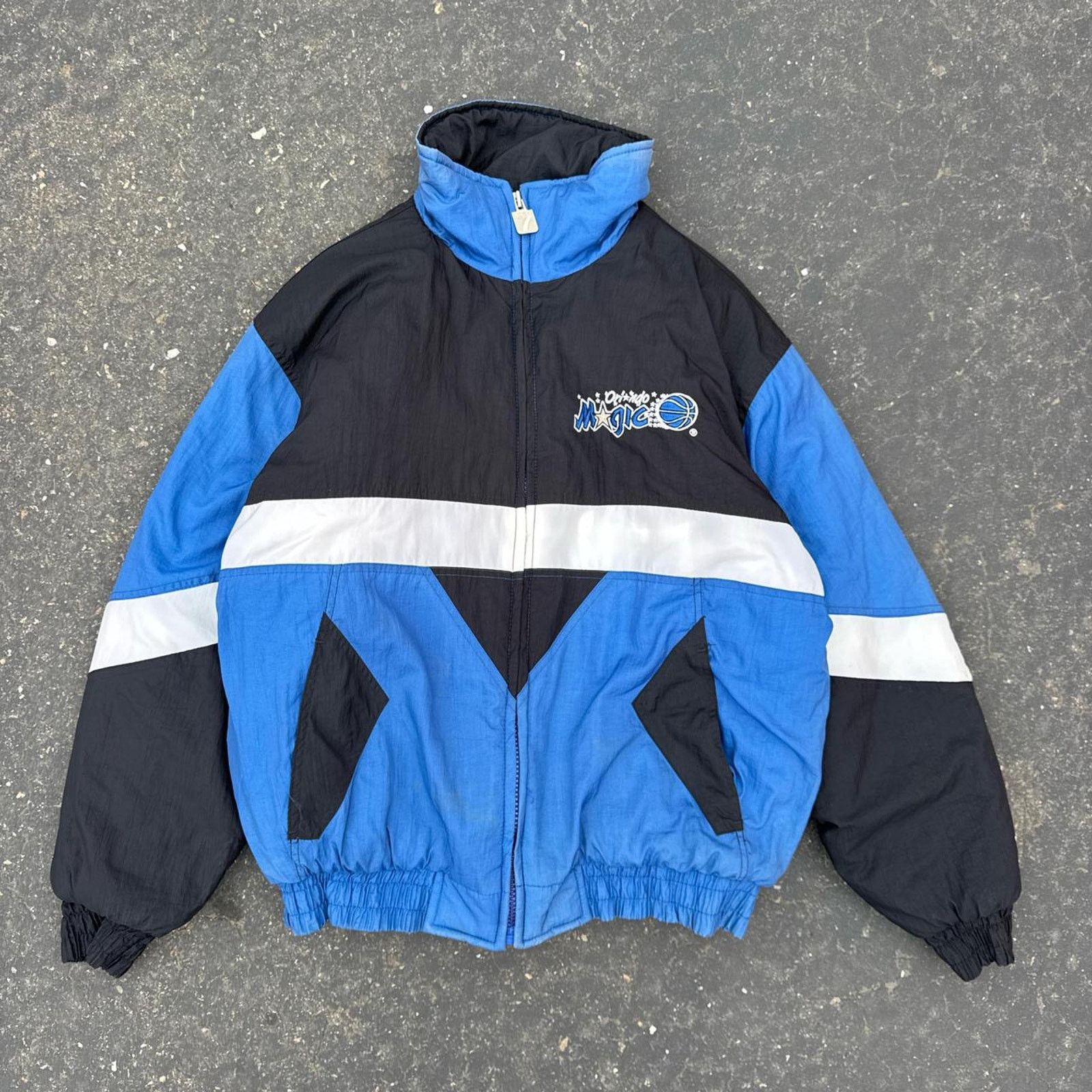 Logo 7 Vintage 90 Orlando Magic Logo Seven Puffer Jacket Size Large Size US L / EU 52-54 / 3 - 1 Thumbnail