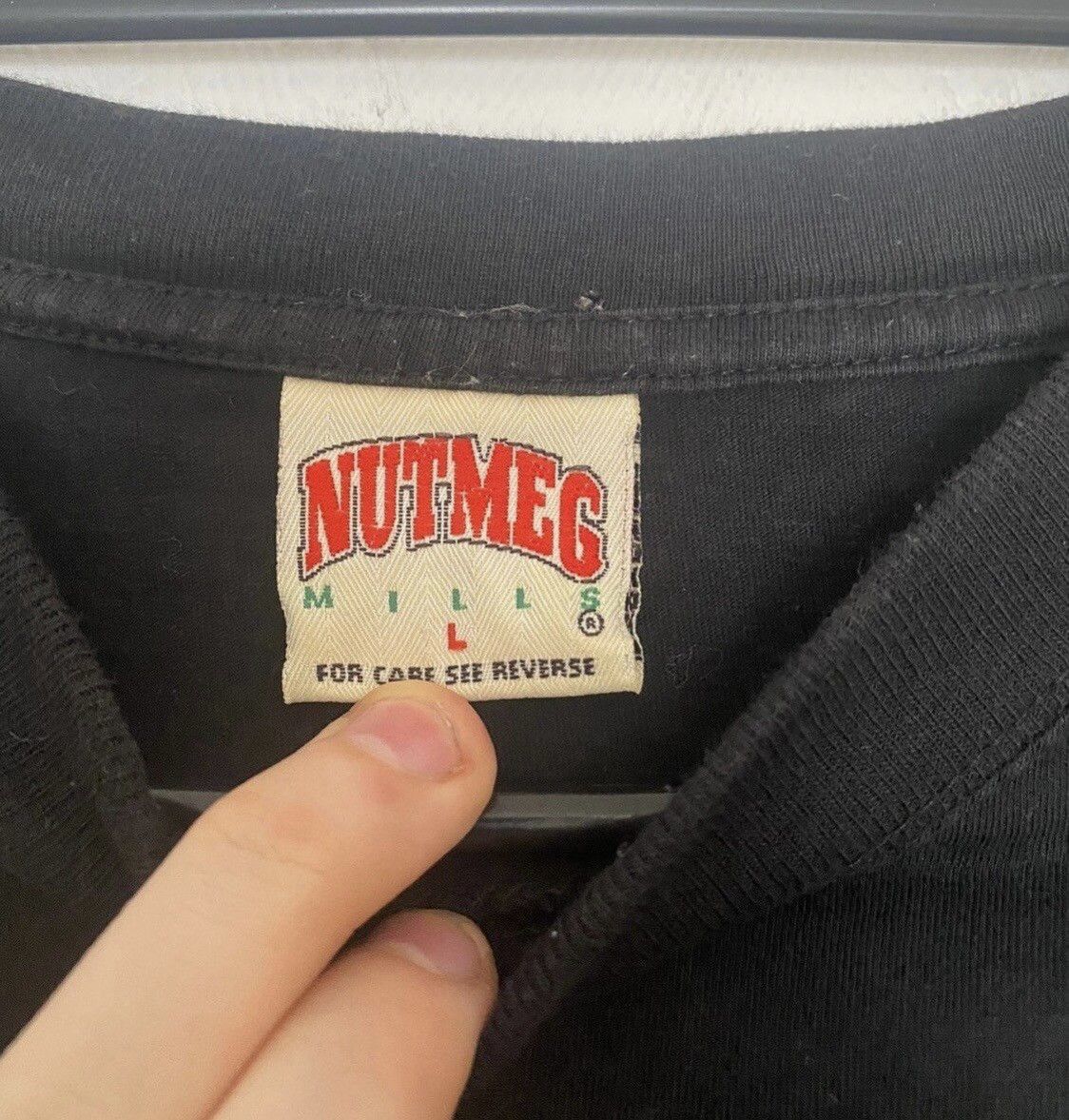 Nutmeg Hamburger su nutmeg Vintage tee 90s Size US L / EU 52-54 / 3 - 2 Thumbnail