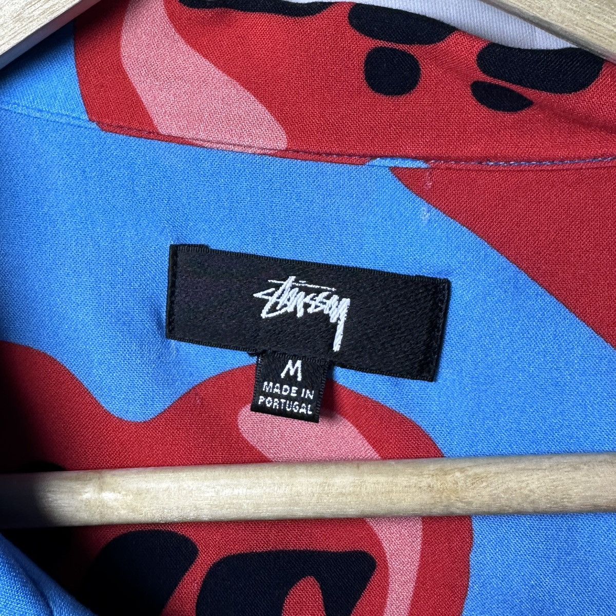 Cactus Plant Flea Market × Stussy Blue Heart Camp Collar S/S Shirt Size US M / EU 48-50 / 2 - 3 Thumbnail