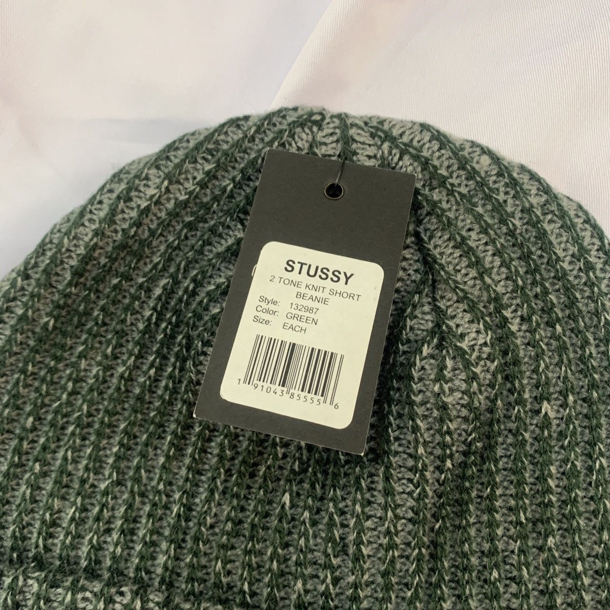 Stussy × Vintage Stussy 2 Tone Short Beanie Size ONE SIZE - 2 Thumbnail