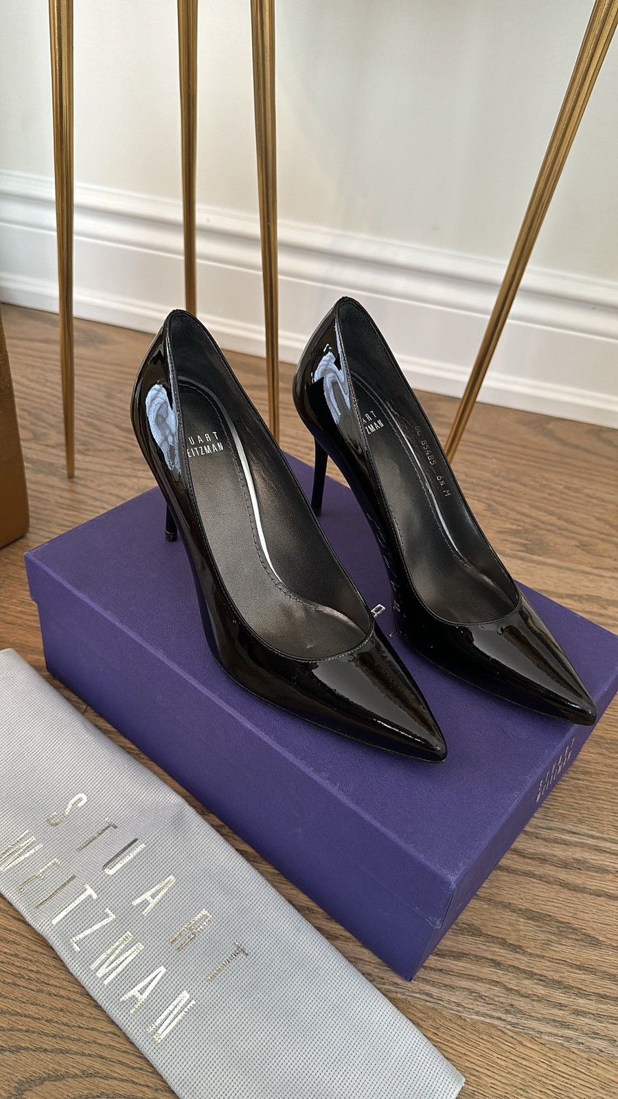 Stuart Weitzman Women’s Stuart Weitzman black heels Size US 6.5 / IT 36.5 - 1 Thumbnail