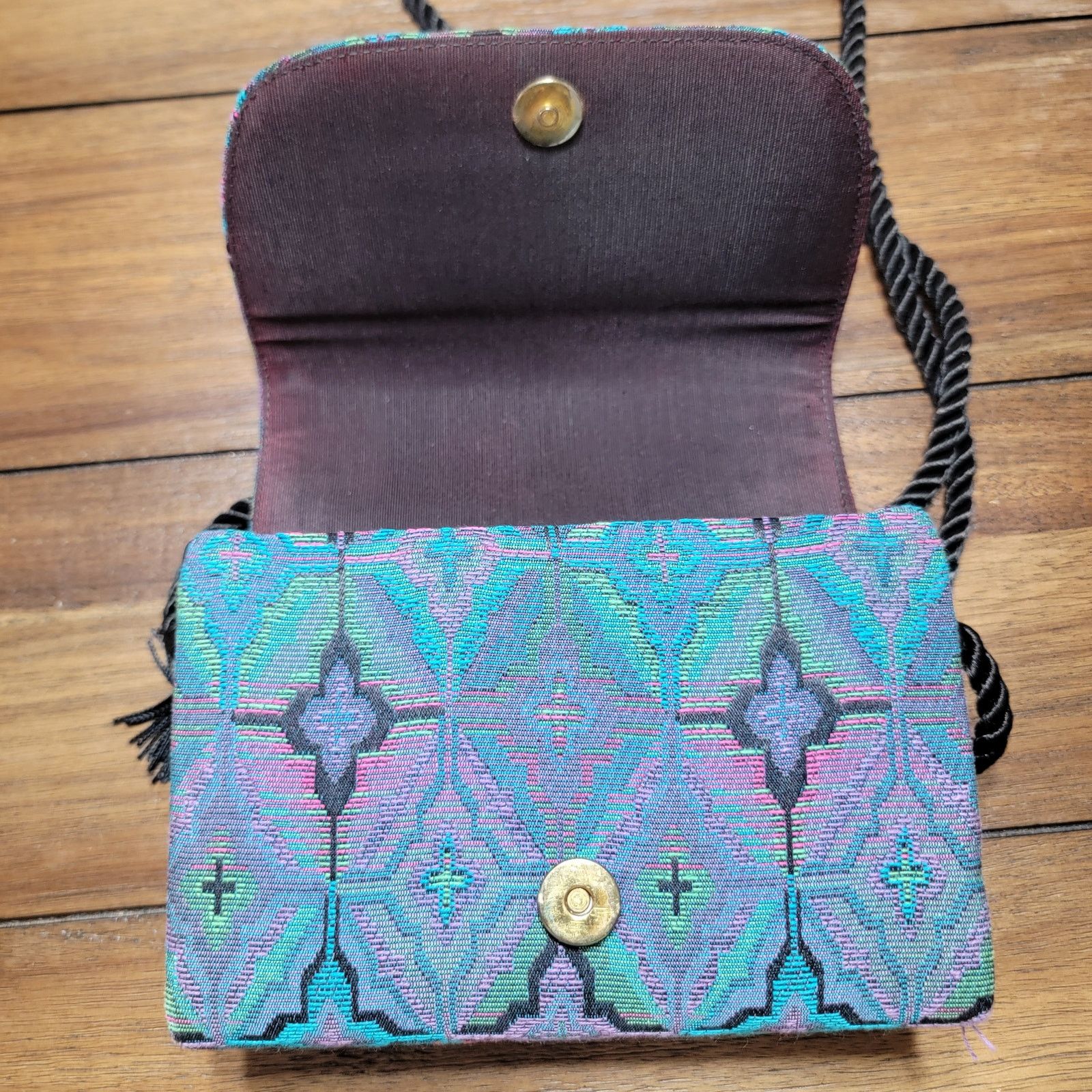 Other Small Hard Shell Shoulder Bag w/ Tassels (NO tags) Size ONE SIZE - 9 Thumbnail