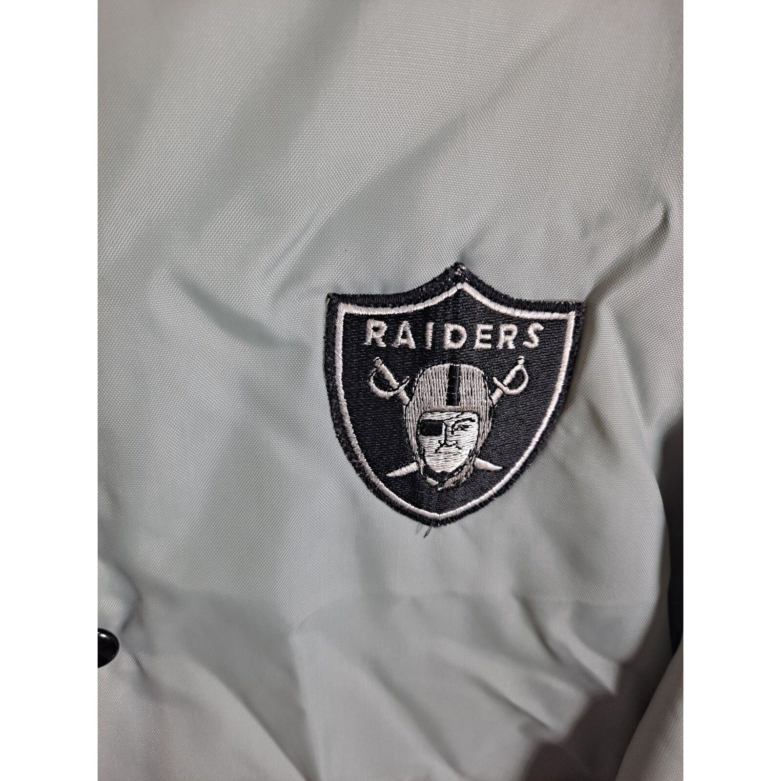 Majestic Majestic Raiders Jacket NFL Football Black White Trim Snap F Size US L / EU 52-54 / 3 - 6 Thumbnail